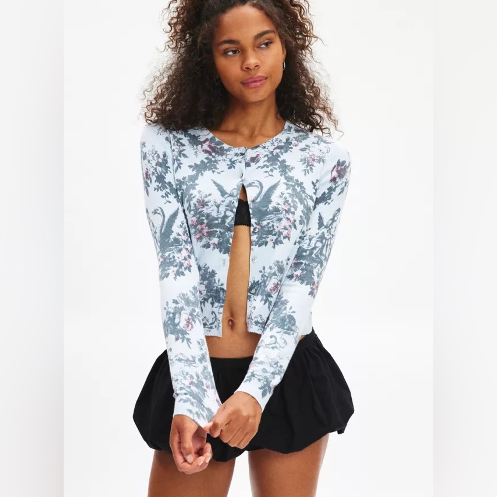 Kimchi Blue Rachel Swan Cardigan NWT XL